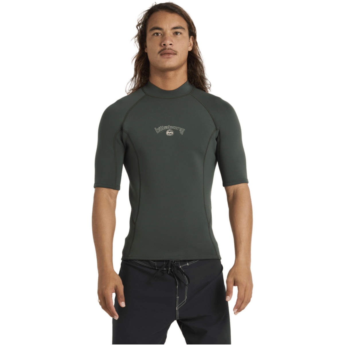 2026 Billabong M&auml;nner Absolute Neopren-Oberteil Mit Kurzen Ärmeln ABYW900105 - Forest